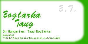 boglarka taug business card